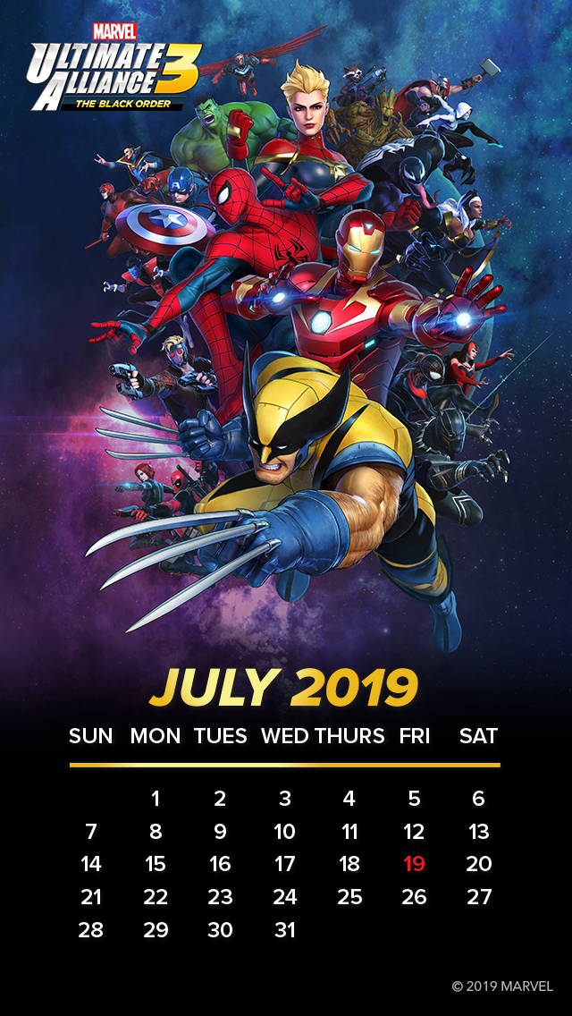 my.nintendo.com/Calendar - July 2019 - MARVEL ULTIMATE ALLIANCE 3 - The Black Order/MARVEL_ULTIMATE_ALLIANCE_3_JulyCalendar_[640x1136].png